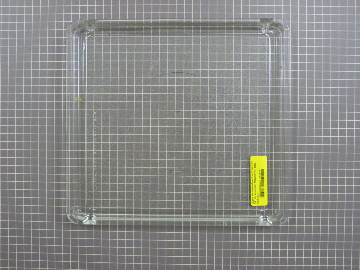Quasar Microwave Glass Tray (13 1/4 x 12 1/4") MQ6300RW