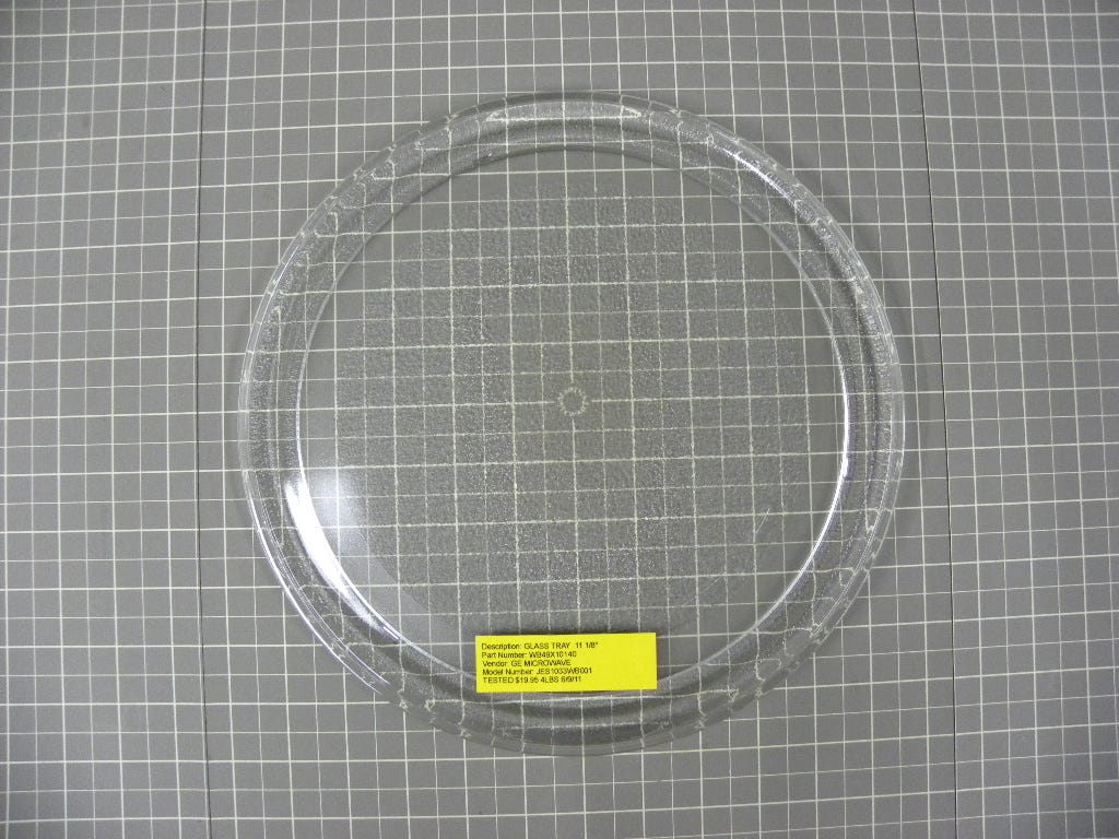 GE Microwave Glass Tray (11 1/8") WB49X10140