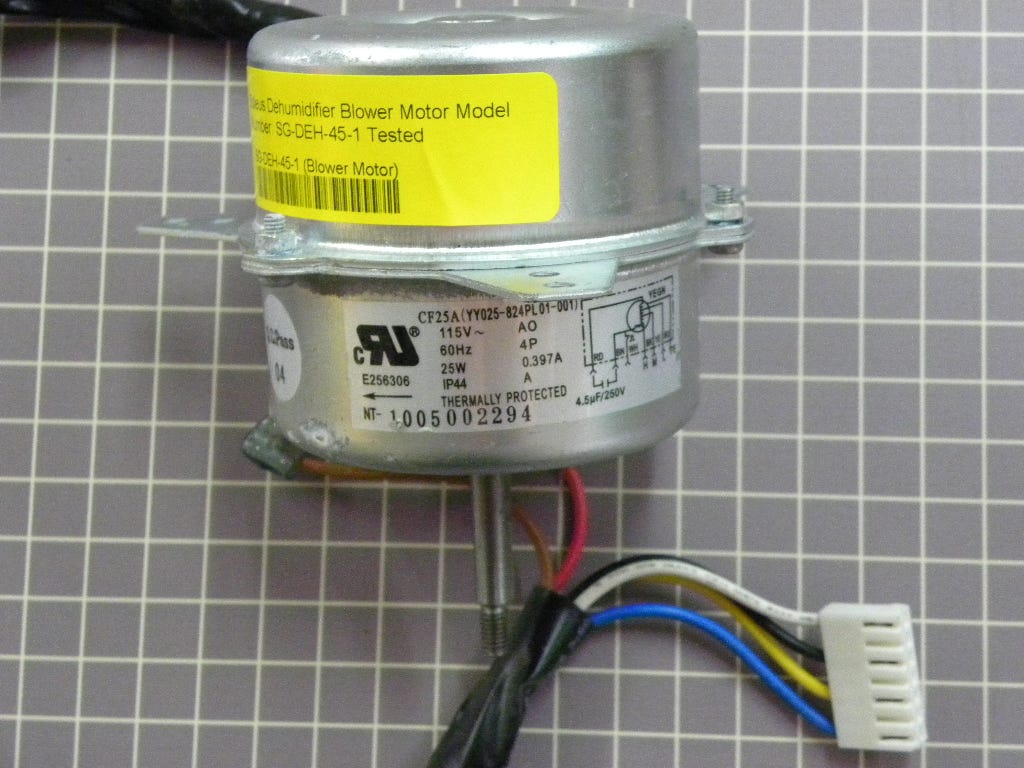 Soleus Dehumidifier Blower Motor SG-DEH-45-1