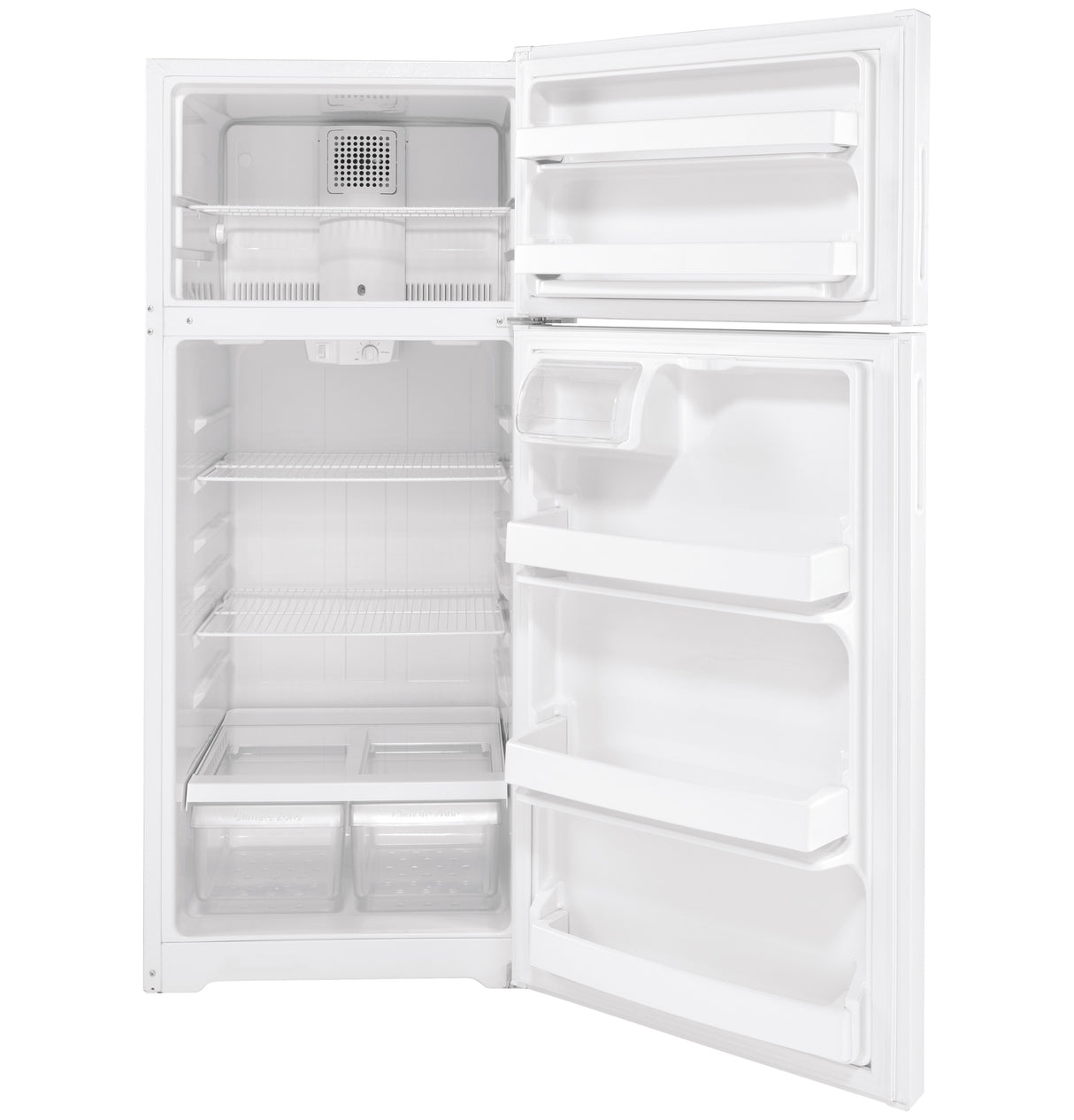Hotpoint 17.5 Cu. Ft. Recessed Handle Top-Freezer Refrigerator HPS18BTNRWW