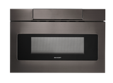 Sharp 24 IN. 1.2 CU. FT. 1000W Black Stainless Steel Microwave Drawer Oven SMD2470AH