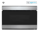 24 in. 1.2 cu. ft. 950W Sharp Stainless Steel Smart Easy Wave Open Microwave Drawer Oven SMD2489ES