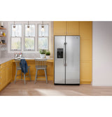 GE ENERGY STAR® 25.3 Cu. Ft. Side-By-Side Refrigerator GSE25GYPFS