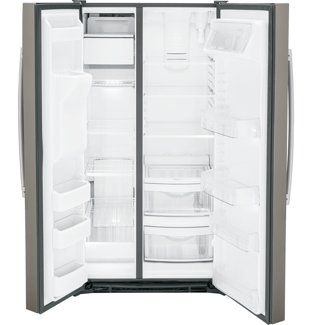 GE® 25.3 Cu. Ft. Side-By-Side Refrigerator GSS25GMPES