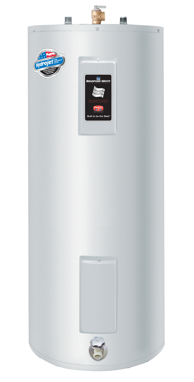 BRADFORD WHITE 40 GALLON RESIDENTIAL ELECTRIC WATER HEATER 240V 4500W 60-3/4"H X 20"W RE340T6-1NCWW