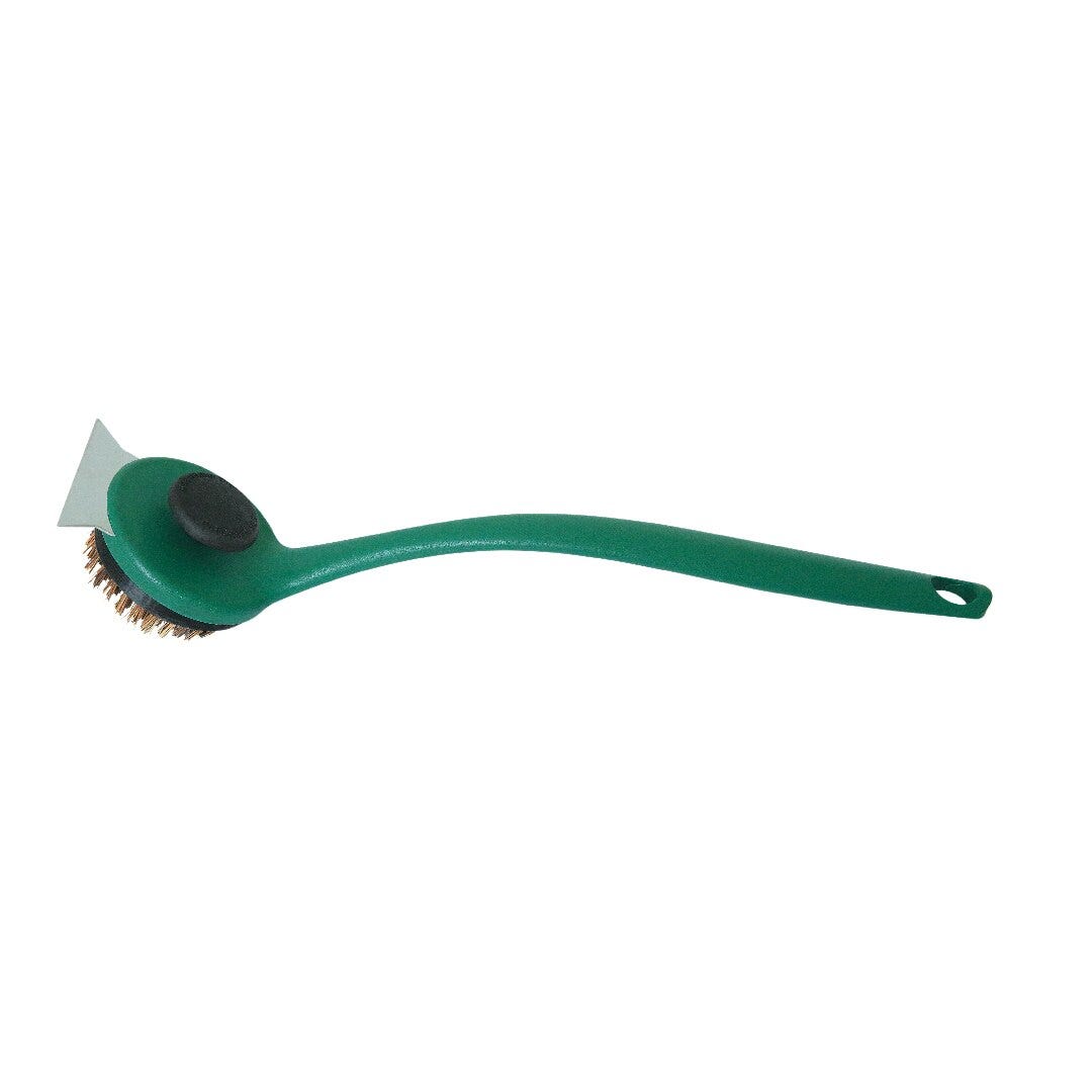 Big Green Egg SpeediClean™ Palmyra Bristle Long-Handle Grid Scrubber BGE-127129