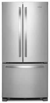 Whirlpool 33-inch Wide French Door Refrigerator - 22 cu. ft WRFF5333PZ-Fingerprint Resistant Stainless Steel