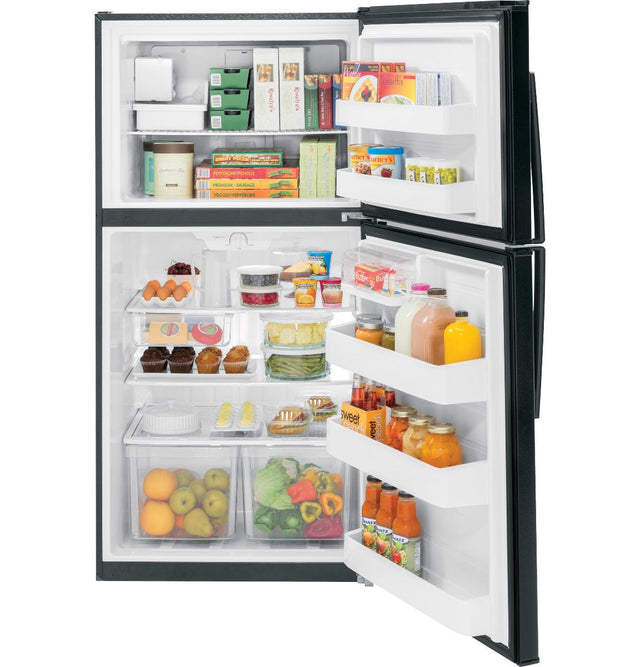 GE® ENERGY STAR® 21.1 Cu. Ft. Top-Freezer Refrigerator GIE21GTHBB