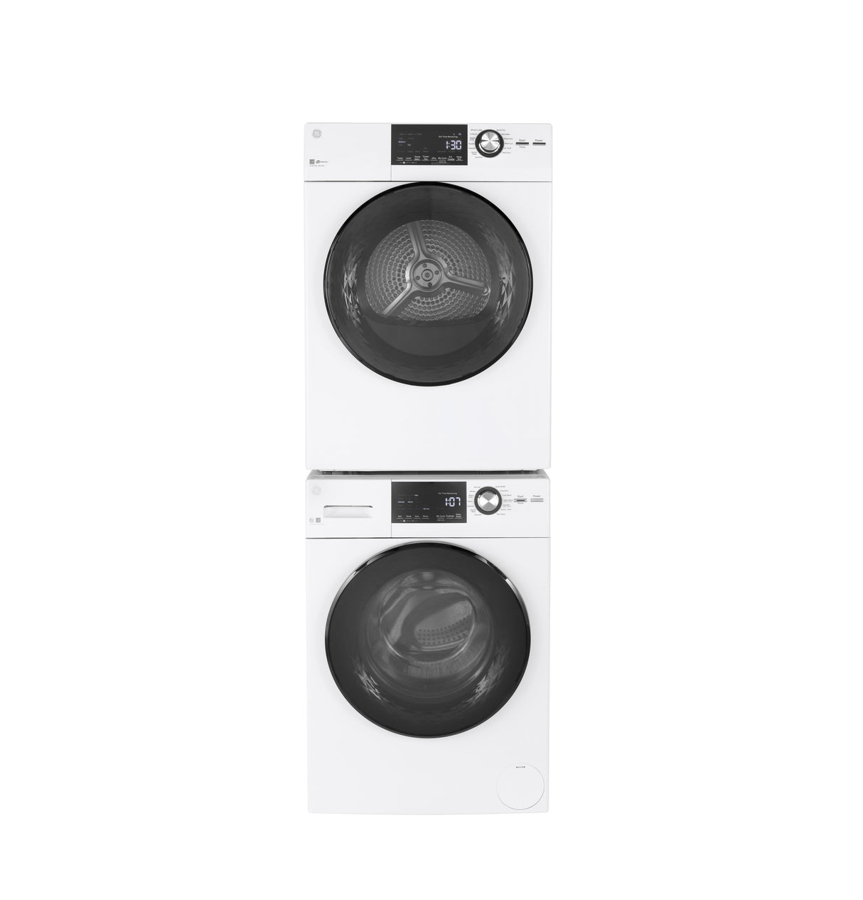 GE 24" 4.3 Cu.Ft. Front Load Vented Electric Dryer with Stainless Steel Basket GFD14ESSNWW