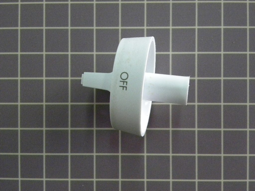 Frigidaire Range Burner Control Knob (White) 316009045