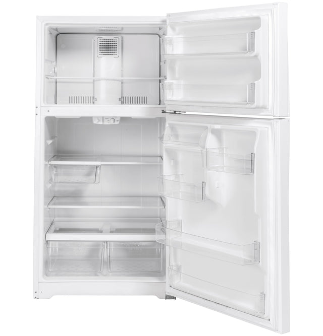 GE® ENERGY STAR® 21.9 Cu. Ft. Top-Freezer Refrigerator GTE22JTNRWW