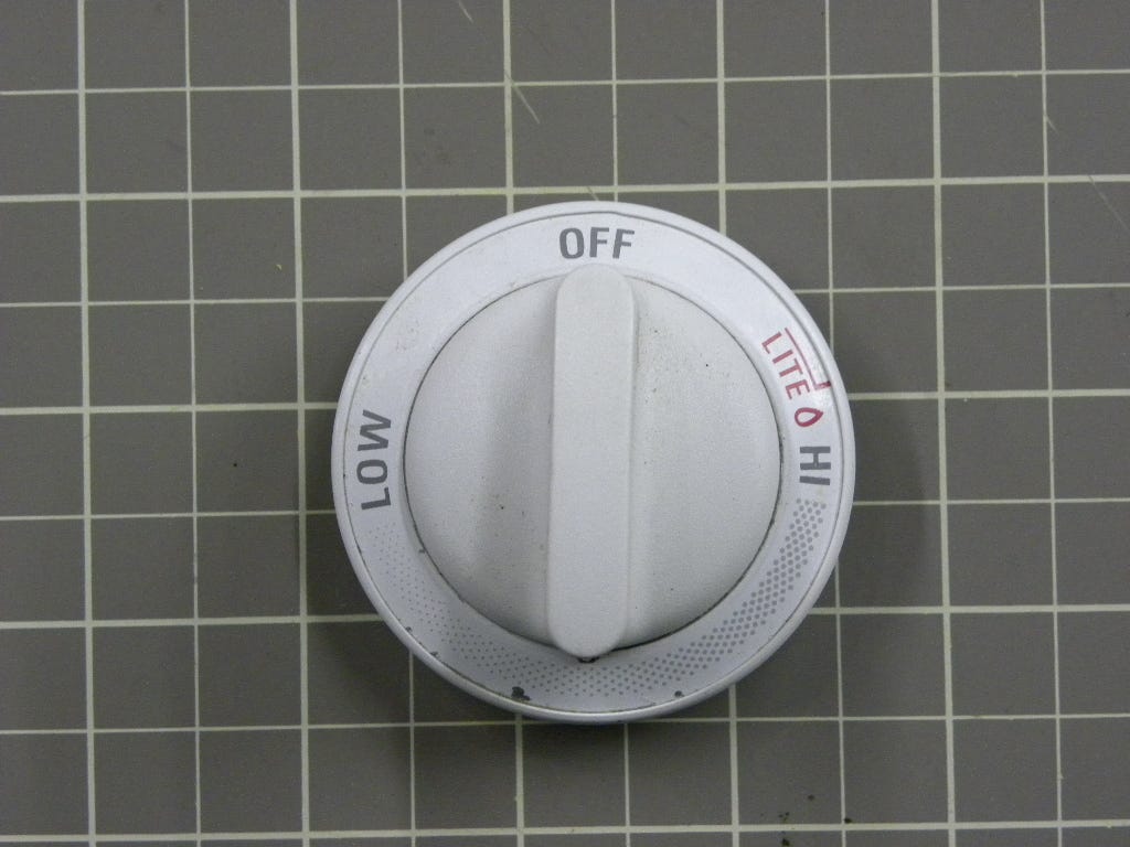 Burner Knob (White) WB03K0113