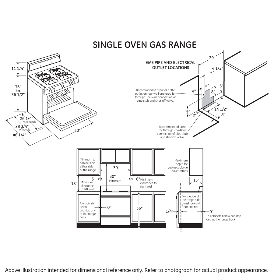 GE 30" Free-Standing Gas Range JGBS66DEKBB