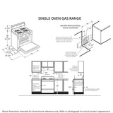 GE 30" Free-Standing Gas Range JGBS66DEKWW