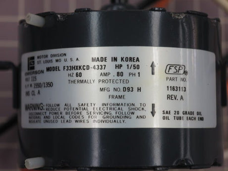 Fan Motor 1163113