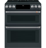 Café 30" Slide-In Front Control Induction and Convection Double Oven Range CHS950P3MD1