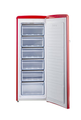 Classic Retro by Unique 6 cu. ft. Upright Electric Freezer UGP-175L R AC-Red