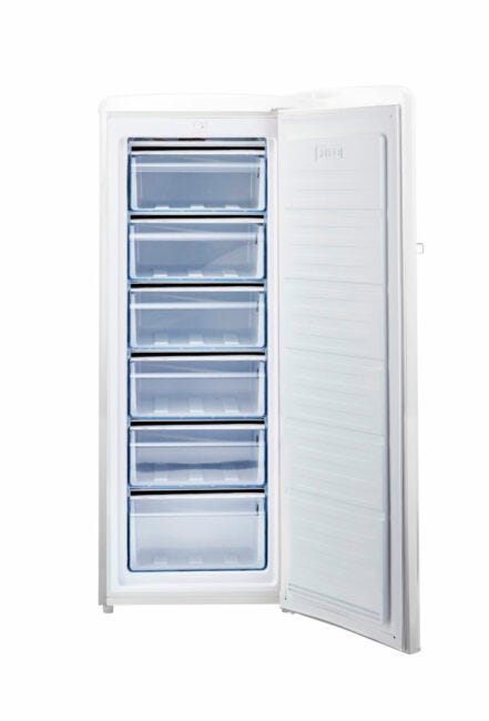 Off-Grid Classic Retro by Unique 6.1 cu. ft. Solar Powered DC Upright Freezer UGP-175L UF W