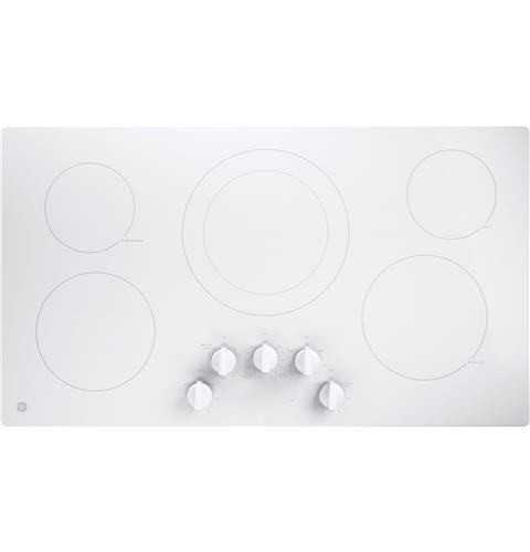 GE® 36" Built-In Knob Control Electric Cooktop JP3036TLWW