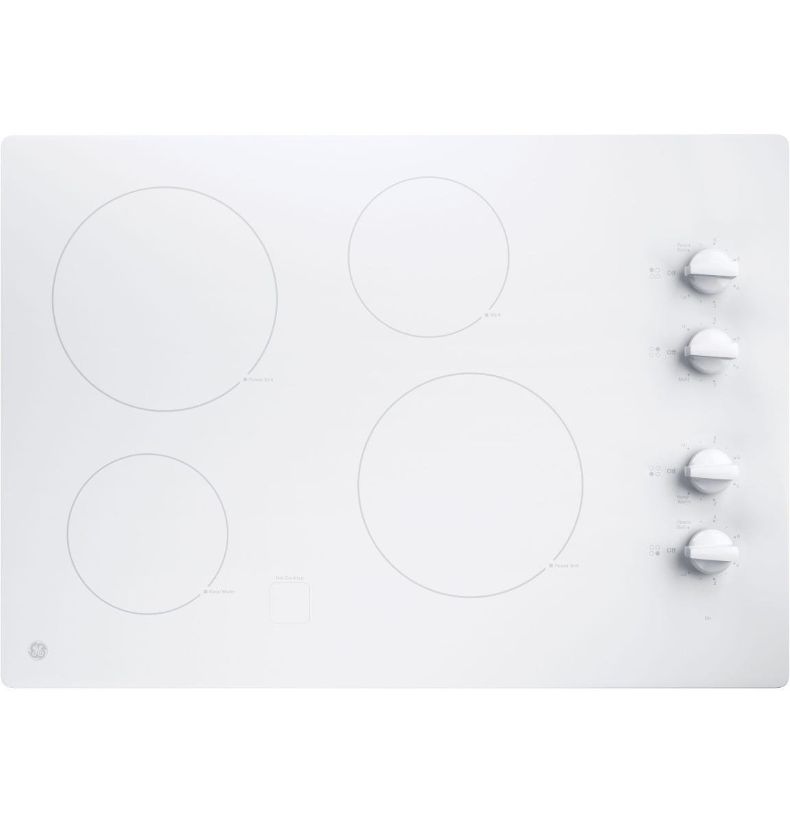 GE 30" Built-In Knob Control Electric Cooktop JP3030TWWW