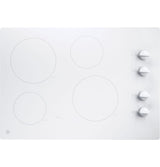 GE 30" Built-In Knob Control Electric Cooktop JP3030TWWW