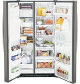 GE® 25.3 Cu. Ft. Side-By-Side Refrigerator GSS25GMPES
