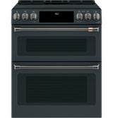 Café 30" Slide-In Front Control Induction and Convection Double Oven Range CHS950P3MD1