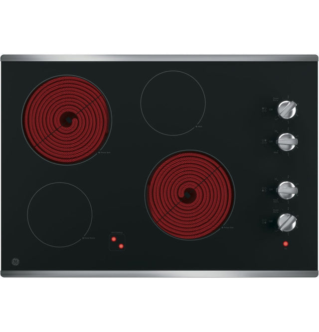 GE 30" Built-In Knob Control Electric Cooktop JP3030SWSS