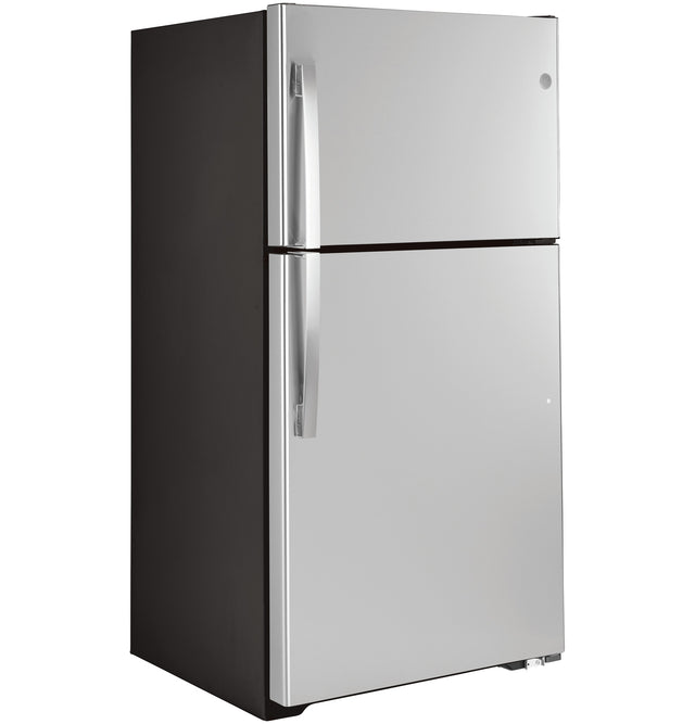 GE® ENERGY STAR® 21.9 Cu. Ft. Top-Freezer Refrigerator GTE22JSNRSS