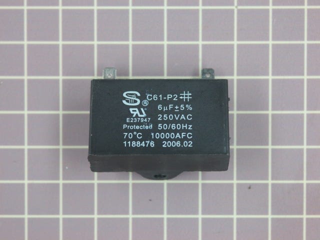 Whirlpool Dehumidifier Fan Capacitor 1188476