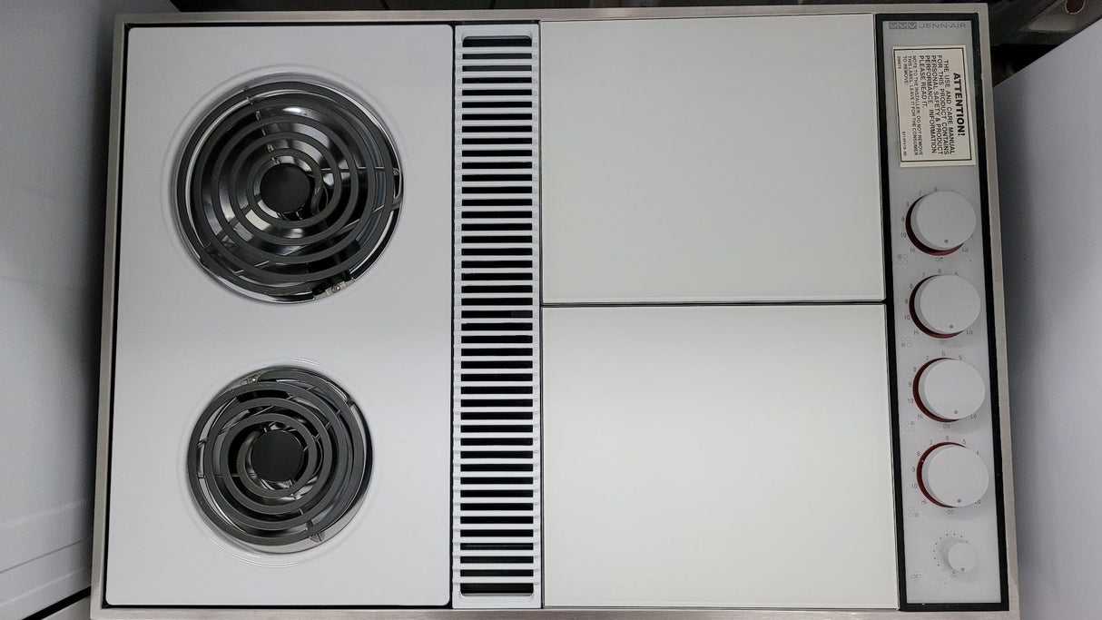 Jenn-Air Expressions Collection CVEX4270W 31" Modular Double Electric Cooktop, Infinite Controls CVEX4270W (S&D)