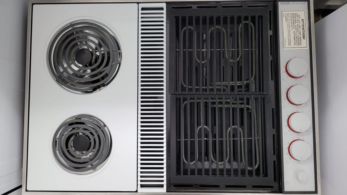 Jenn-Air Expressions Collection CVEX4270W 31" Modular Double Electric Cooktop, Infinite Controls CVEX4270W (S&D)