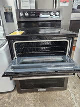 Reconditioned KitchenAid 30" Double Oven Convection Range KFED500EBS03