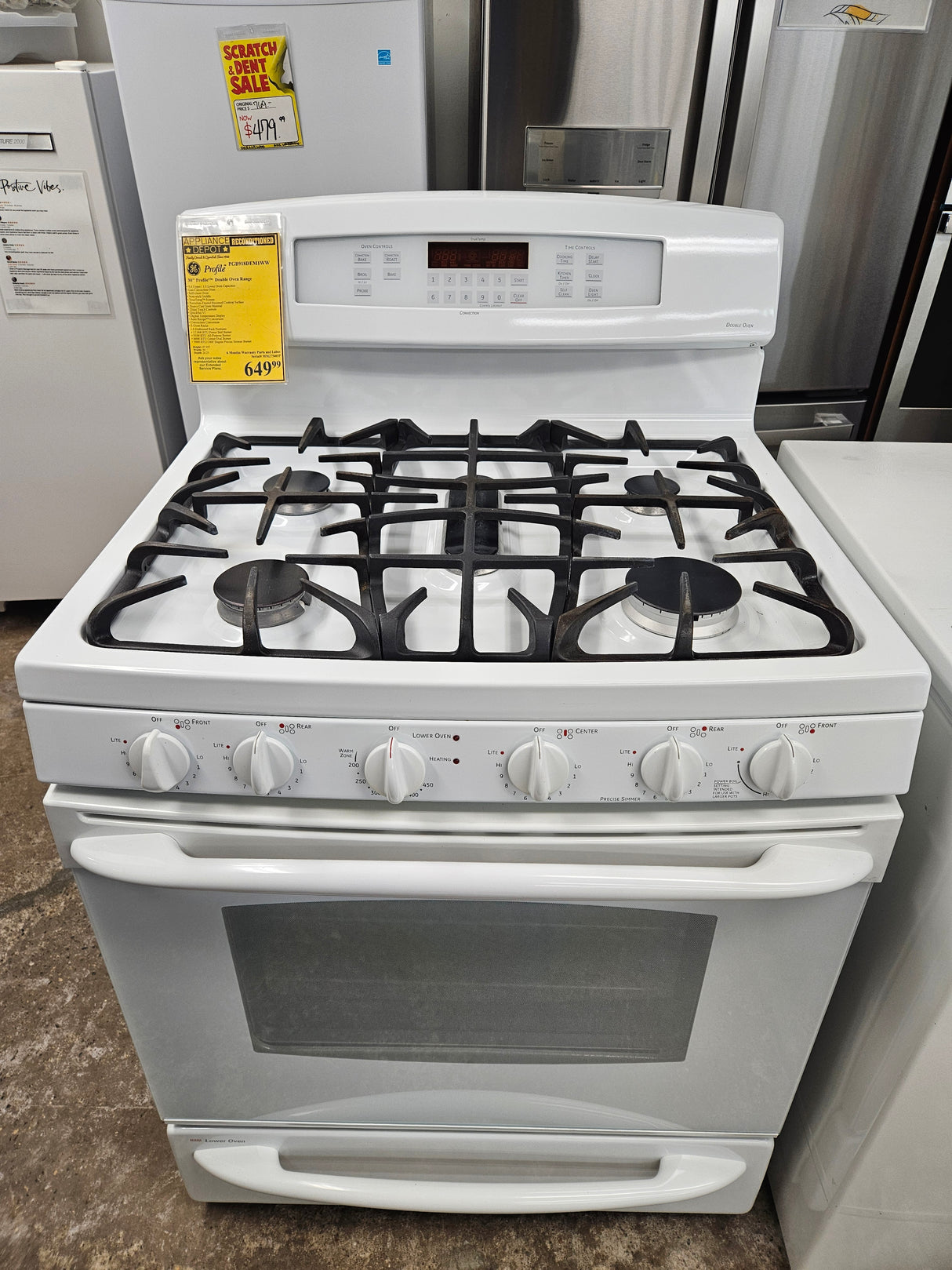 Reconditioned GE Profile 30" Profile™  Double Oven Range PGB918DEM1WW