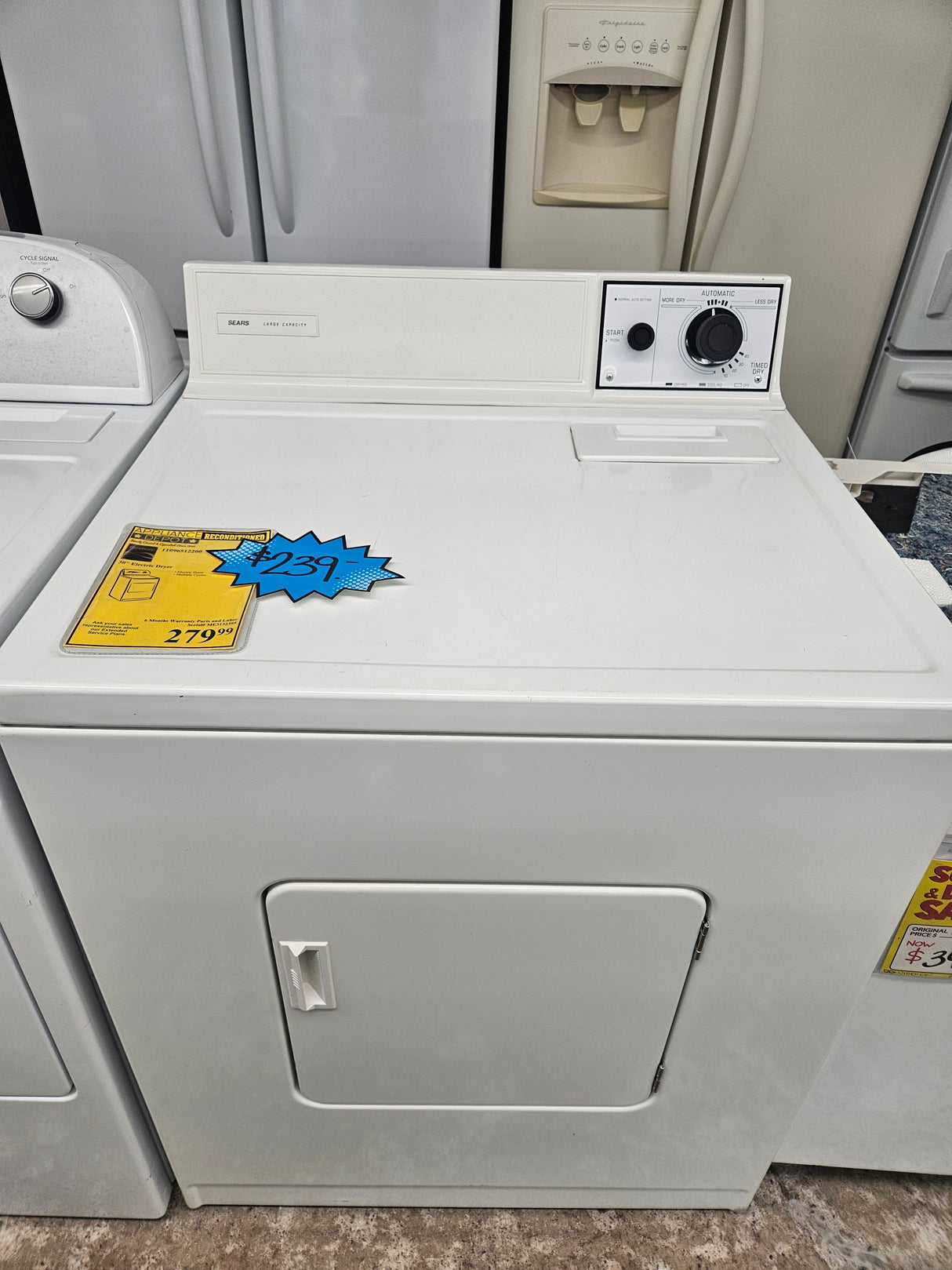 Reconditioned Kenmore 30" Electric Dryer 11096512200