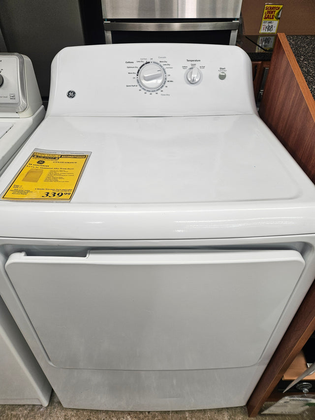 Reconditioned GE 6.2 Cu. Ft. Aluminized Alloy Drum Dryer GTX22EASK0WW