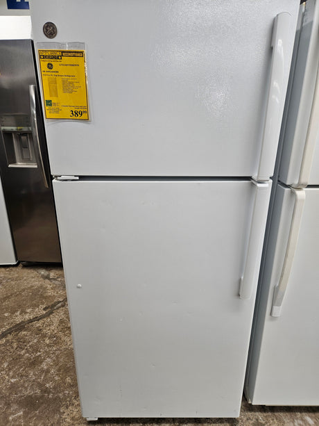 Reconditioned GE 15.5 Cu. Ft. Top-Freezer Refrigerator GTE16DTHBRWW