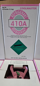 25Lb R410A Refrigerant Freon for Air Conditioners - Steel Cylinder Packaging Tank