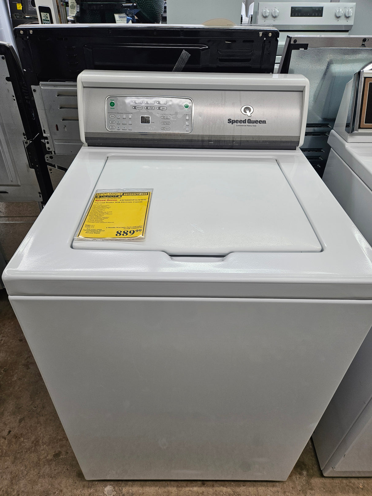 Reconditioned Speed Queen Top Load Washer with Electronic Controls AWNE82SP113TW01