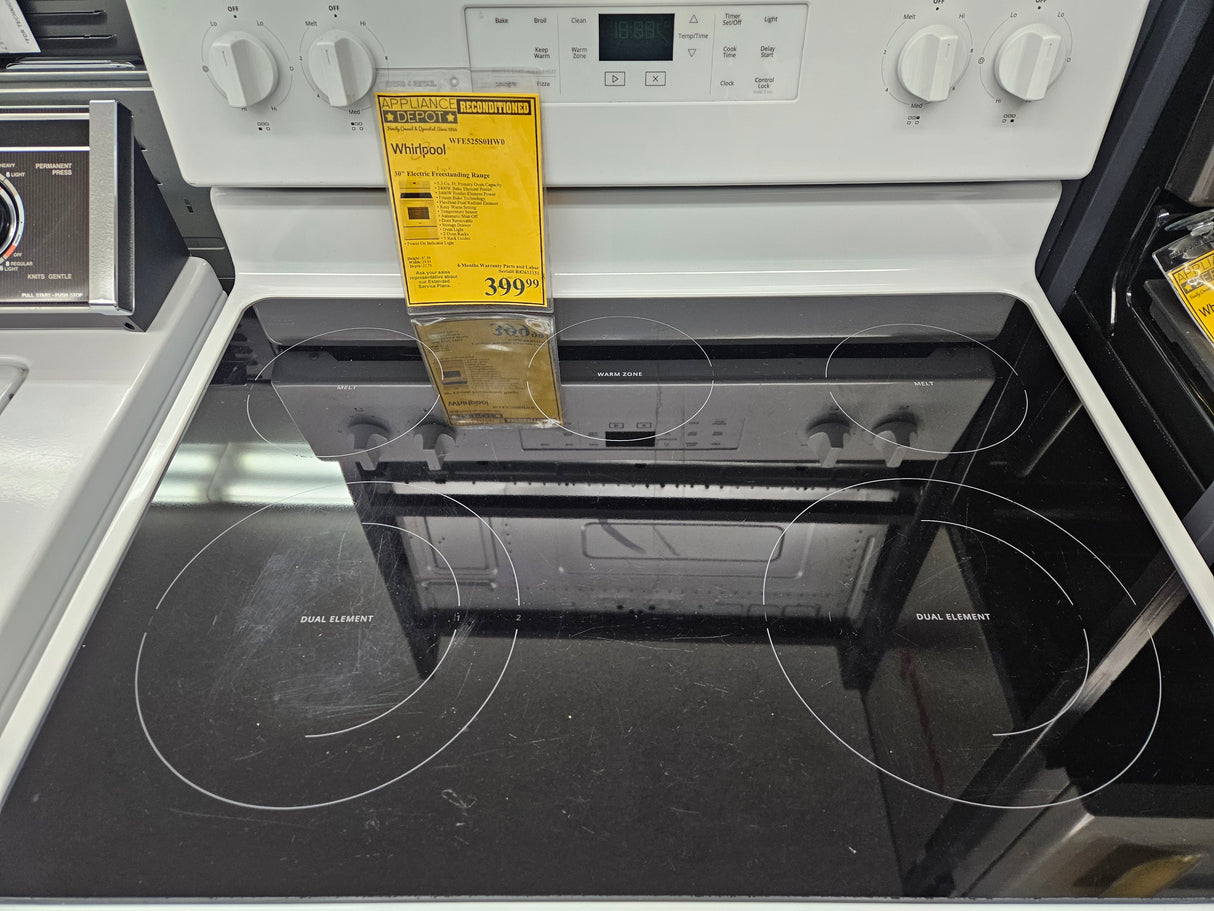 Reconditioned Whirlpool 30" Electric Freestanding Range WFE525S0HW0