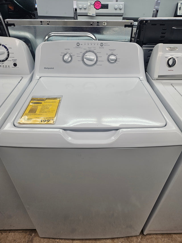 Reconditioned Hotpoint  3.8 Cu. Ft. Capacity Top Load Washer HTW240ASK6WS
