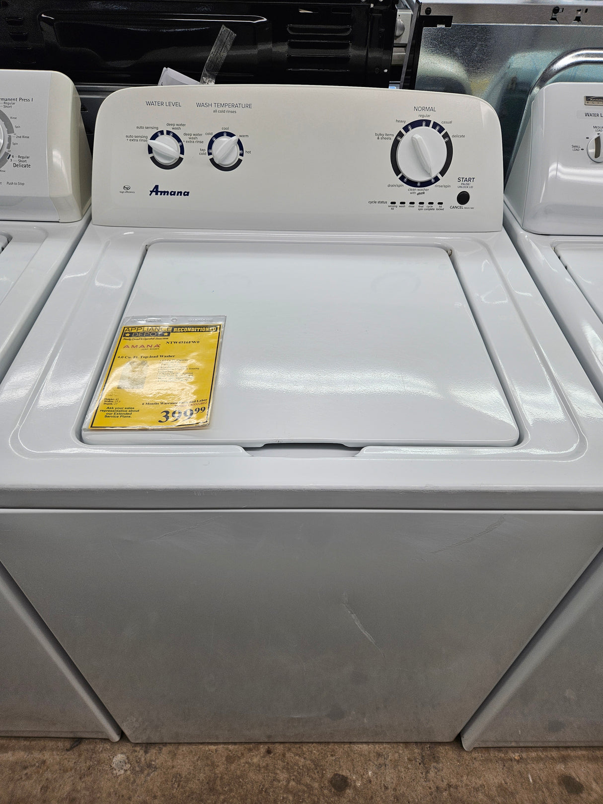 Reconditioned Amana 4.0 Cu. Ft. Top-load Washer NTW4516FW0