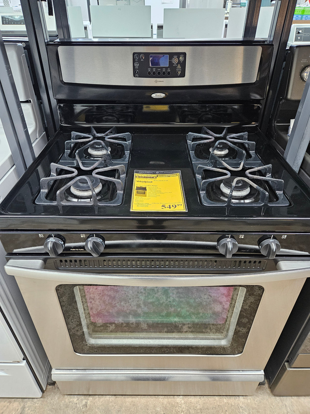 Reconditioned Whirlpool 30" Freestanding Range WFG361LVS1