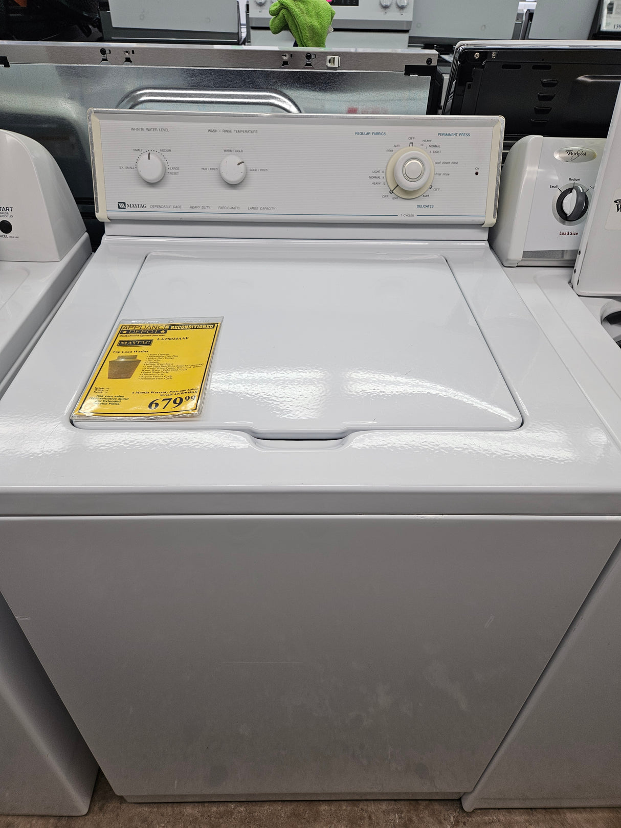 Reconditioned Maytag Top Load Washer LAT8024AAE