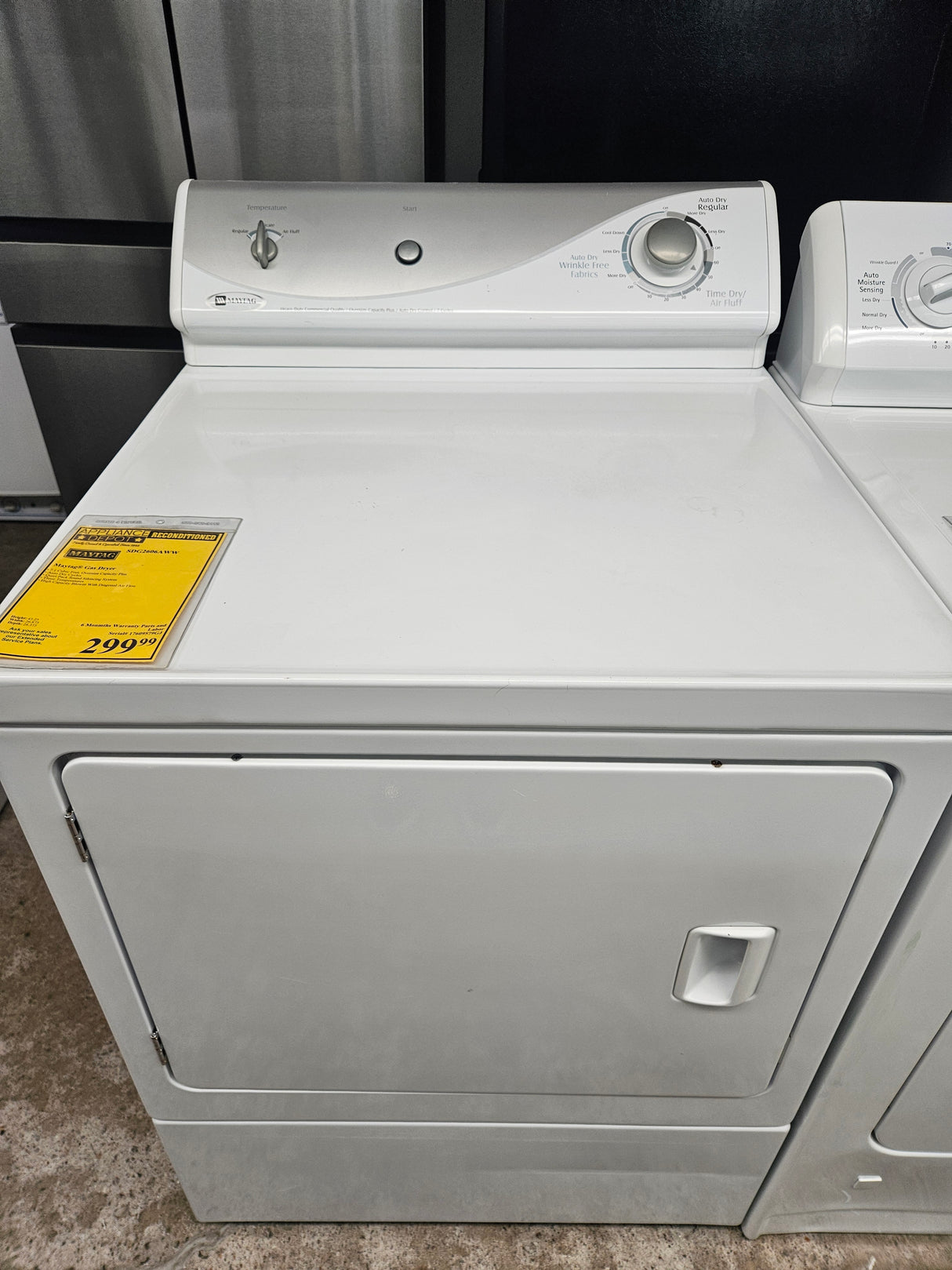 Reconditioned Maytag Gas Dryer SDG2606AWW