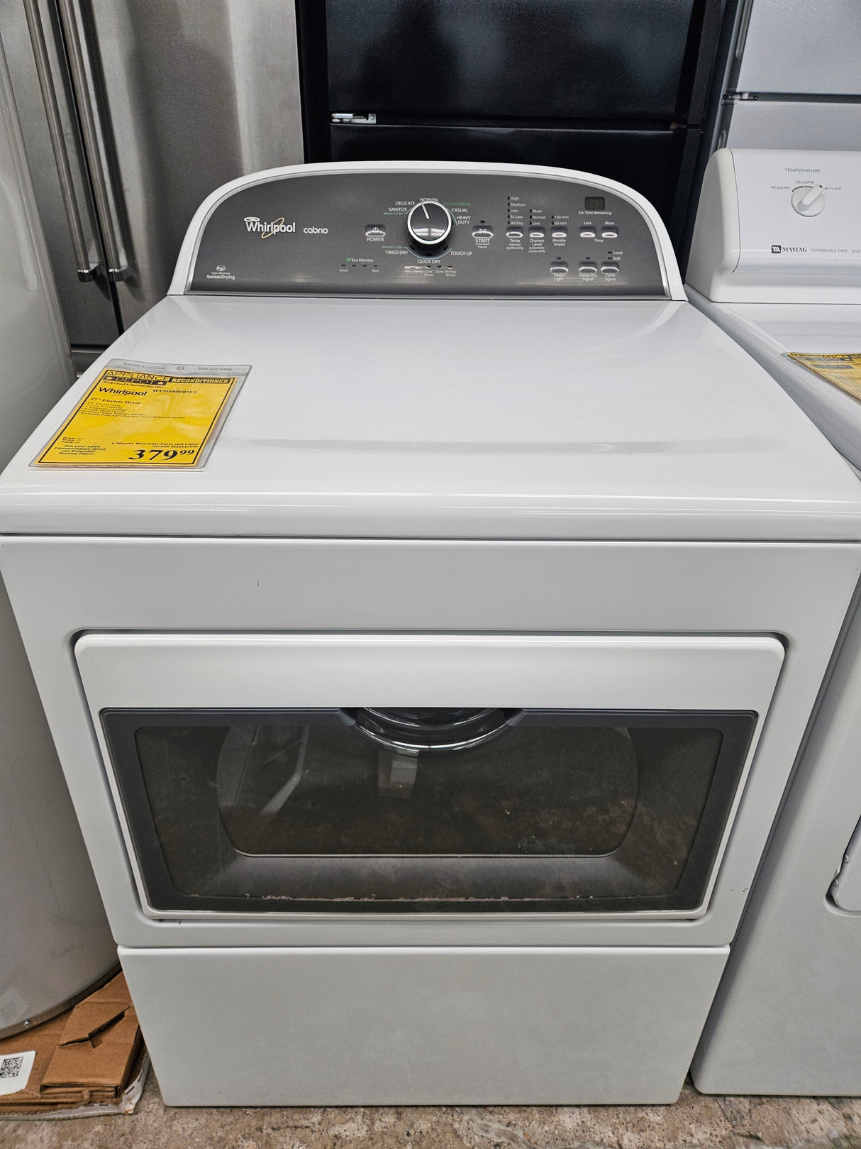 Reconditioned Whirlpool 27" Electric Dryer WED5800BW0