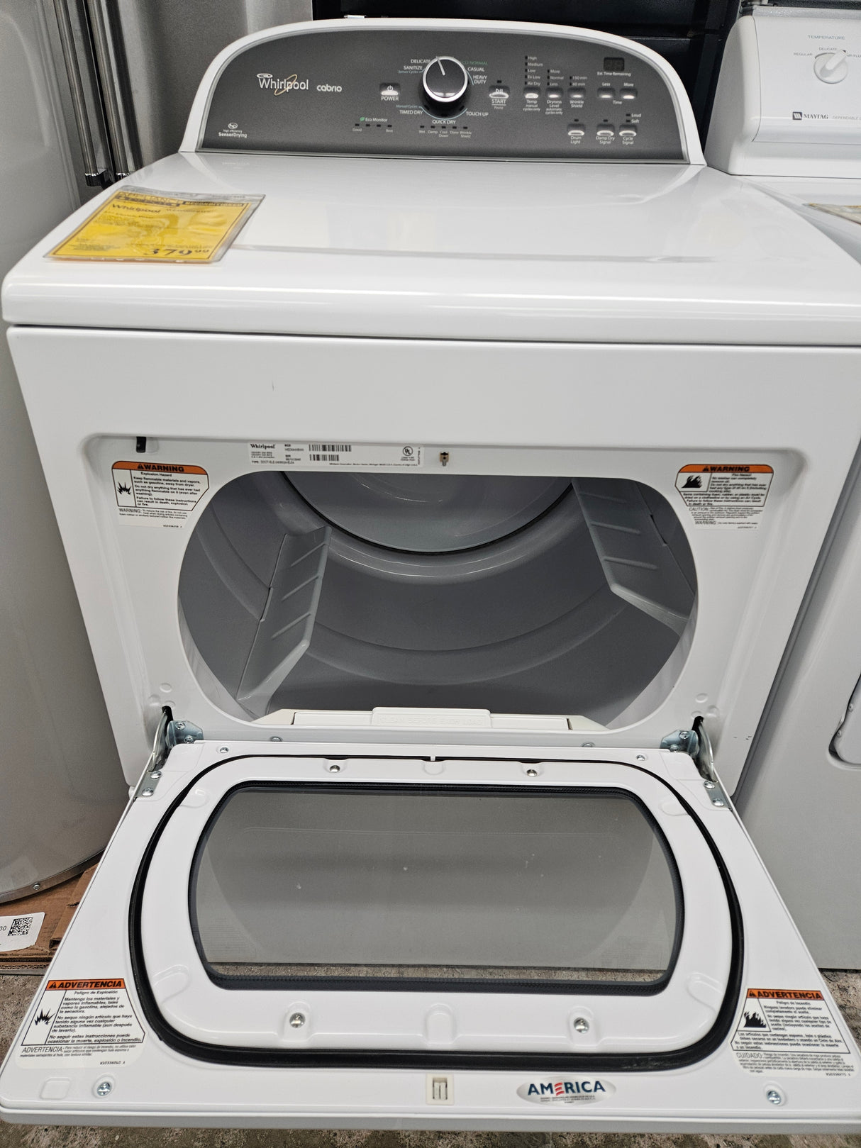 Reconditioned Whirlpool 27" Electric Dryer WED5800BW0