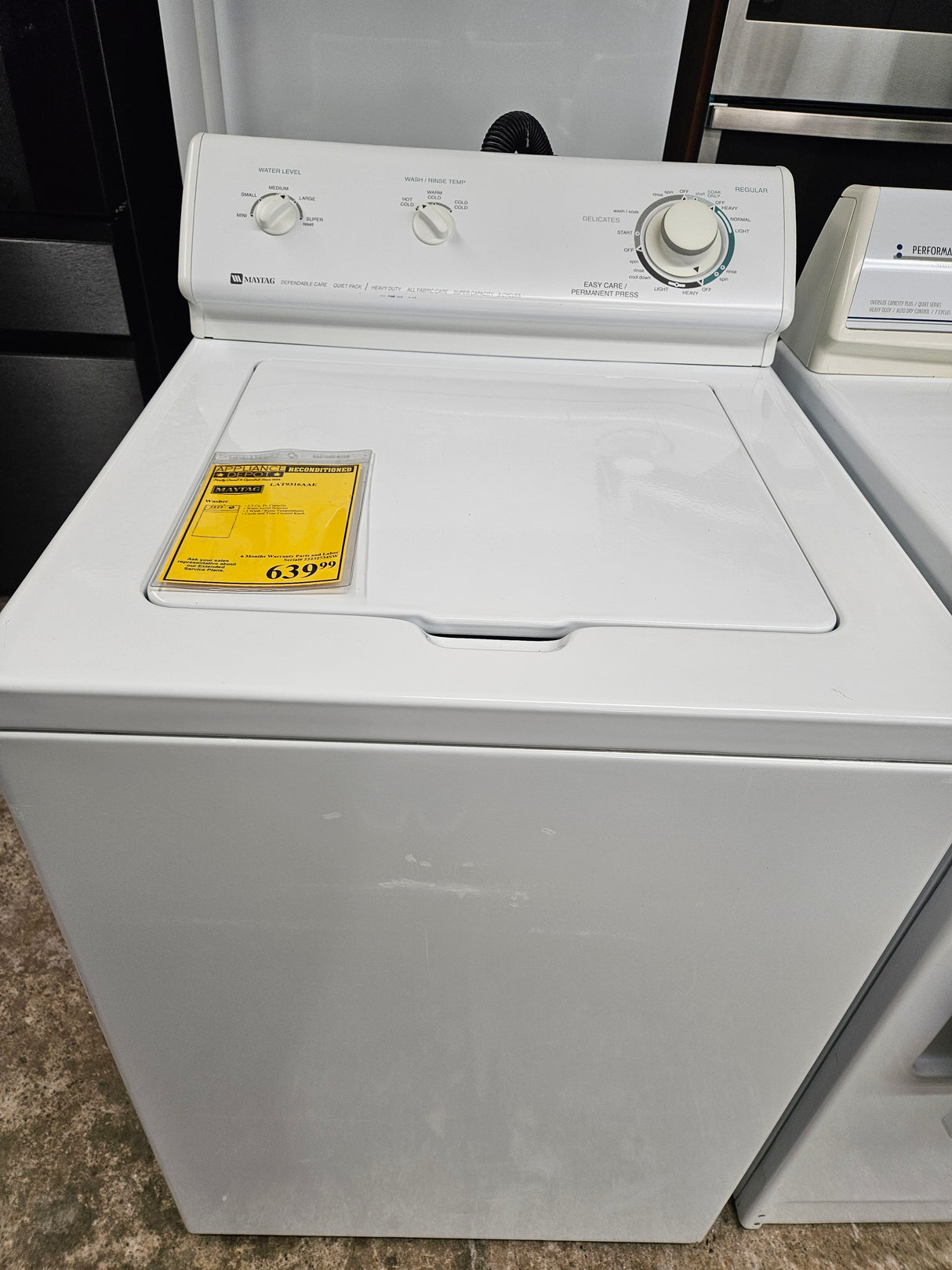 Reconditioned Maytag Top Load Direct Drive Washer LAT9316AAE
