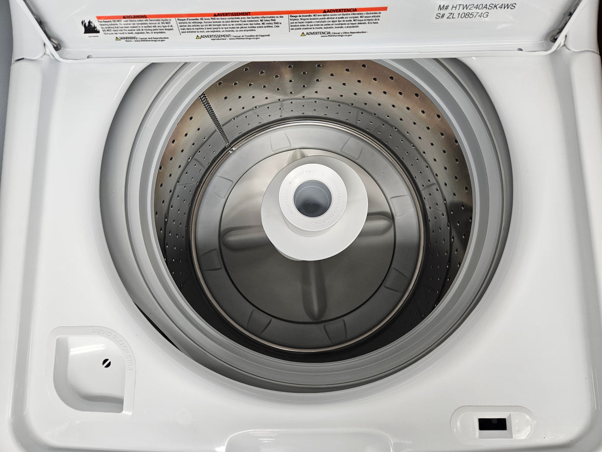 Reconditioned Hotpoint 3.8 Cu. Ft. Capacity Top Load Washer HTW240ASK4WS