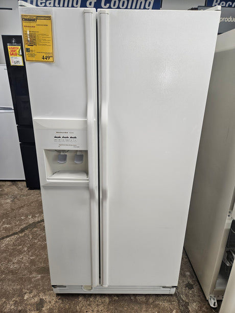 Reconditioned Kitchen Aid Side-by-Side Refrigerator KSRS22FGWH01